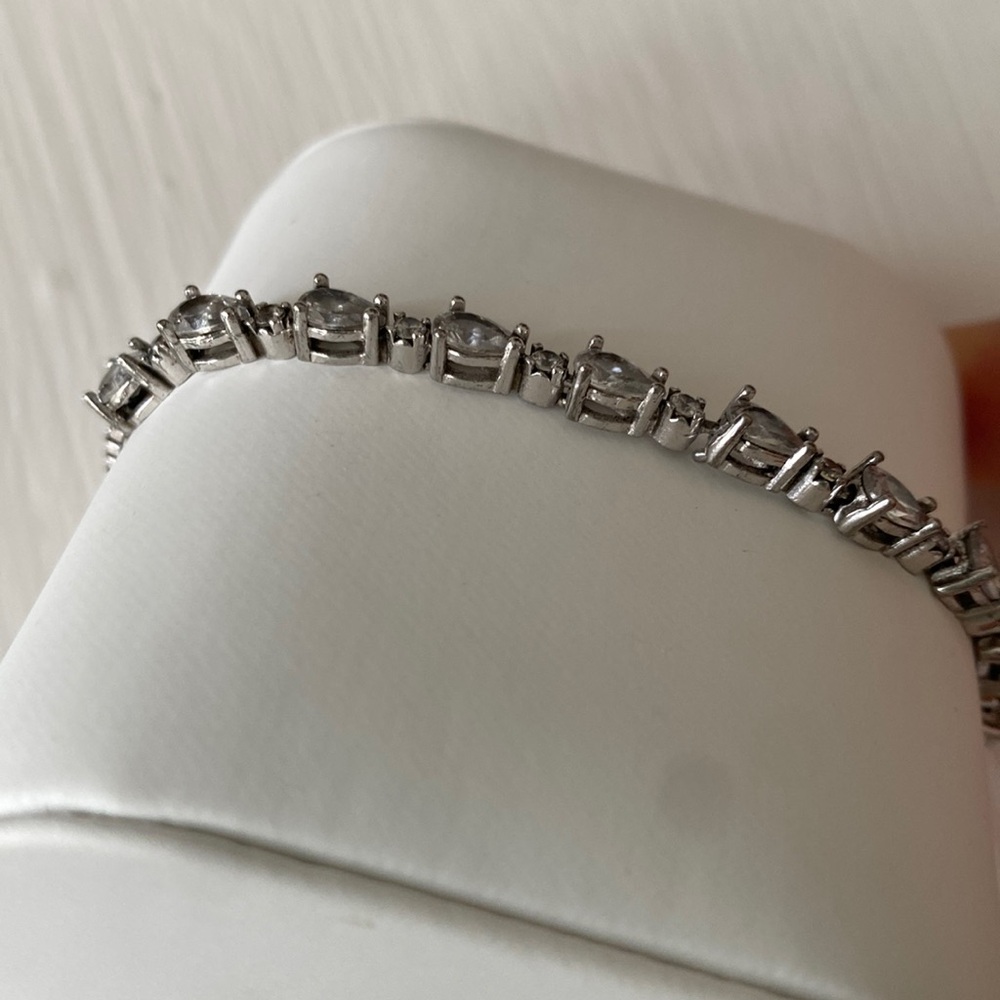 8 Carat Diamond Bolo Tennis Bracelet 925 Sterling Silver - Picture 7 of 15
